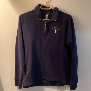 Lido Beach, Florida Navy Blue Quarterzip